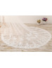 Ivory Scallop-edge Eyelash Lace Trimmed Wedding Veil